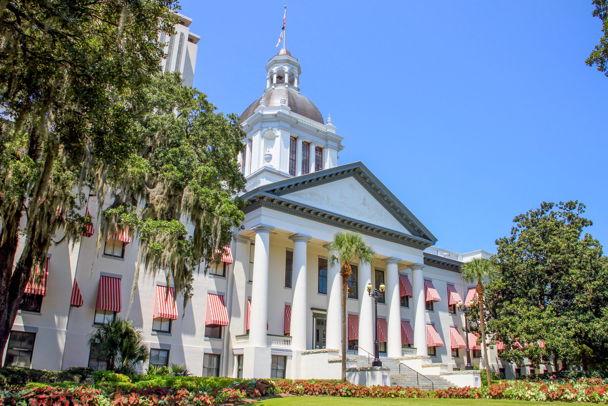 The Florida Capitol building in Tallahassee, Florida.