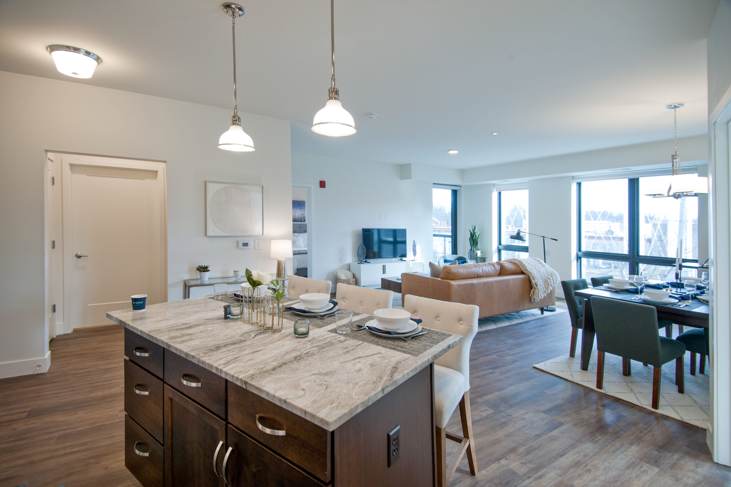 Unit Kitchen and Living Room