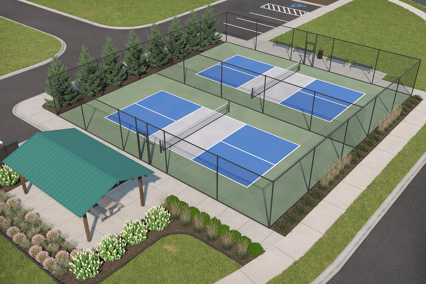 Pickleball courts