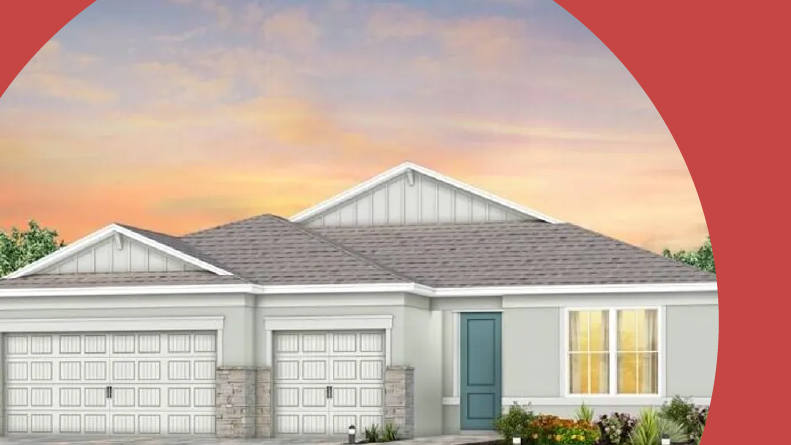 Rendering of a model home at Del Webb Tradition in Port St. Lucie, Florida.