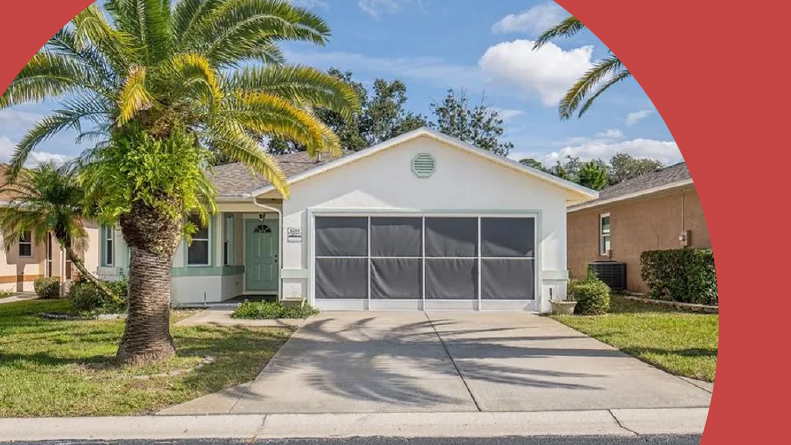 Exterior view of a home at Silver Lakes in Lakeland, Florida.