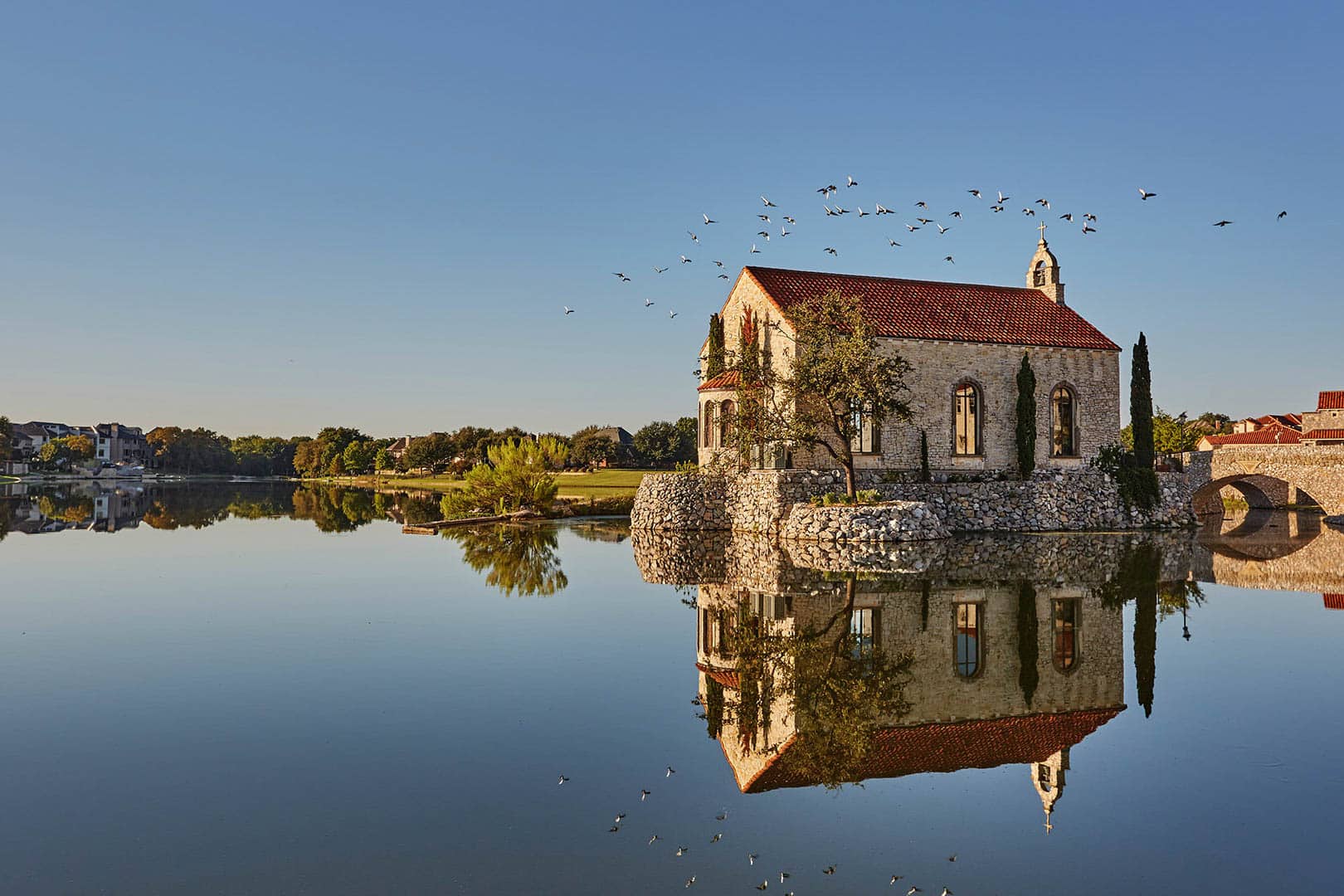 Bell Tower Flats View From River
