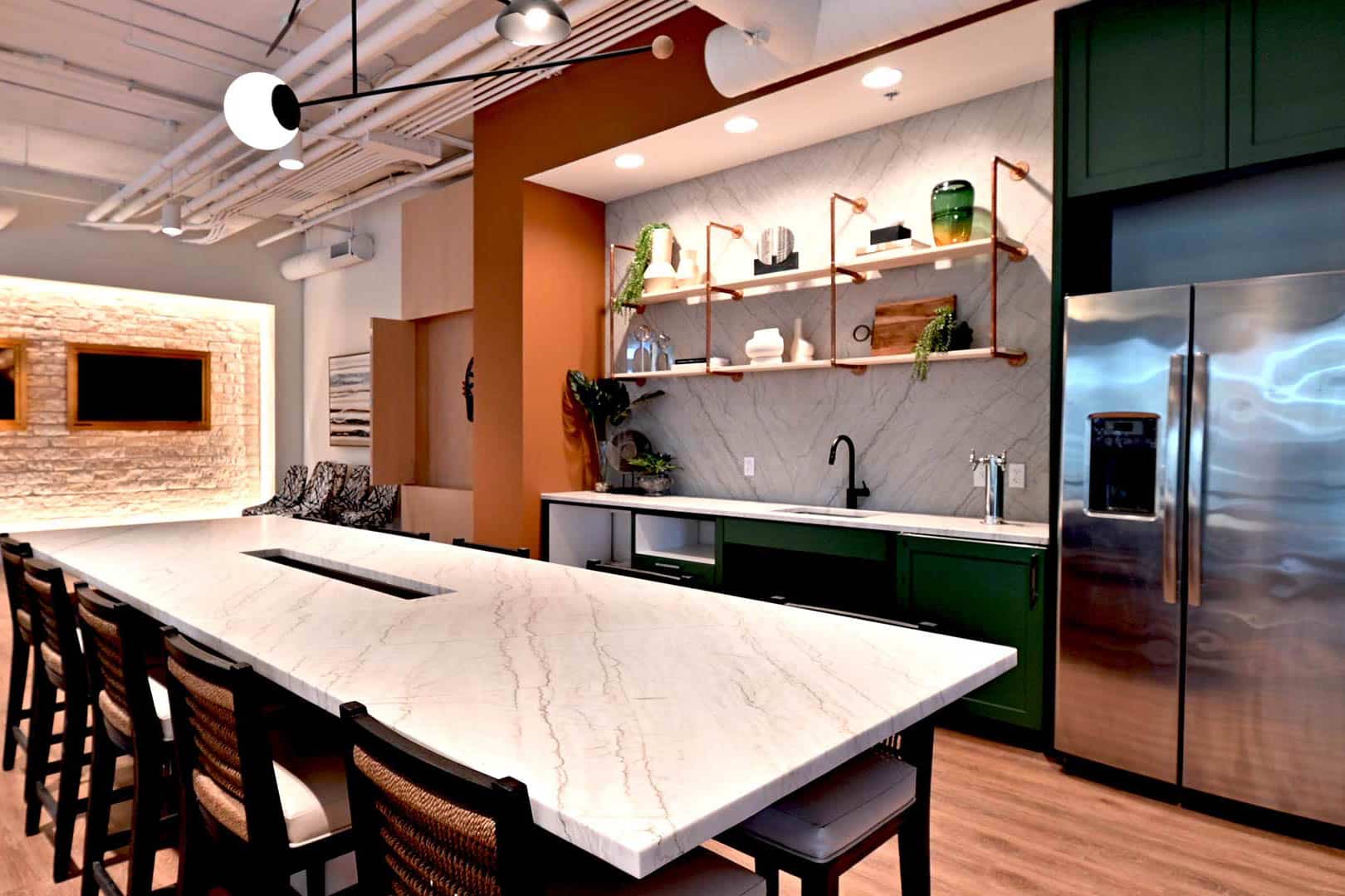 Bell Tower Flats Lounge Kitchen