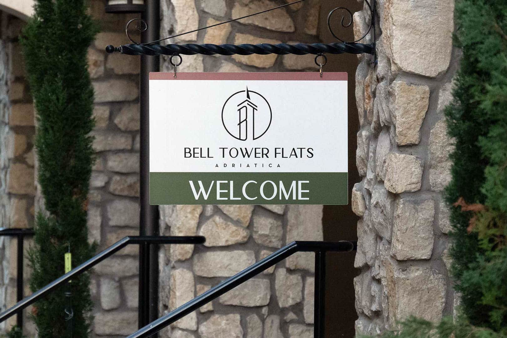 Bell Tower Flats Promenade Signage