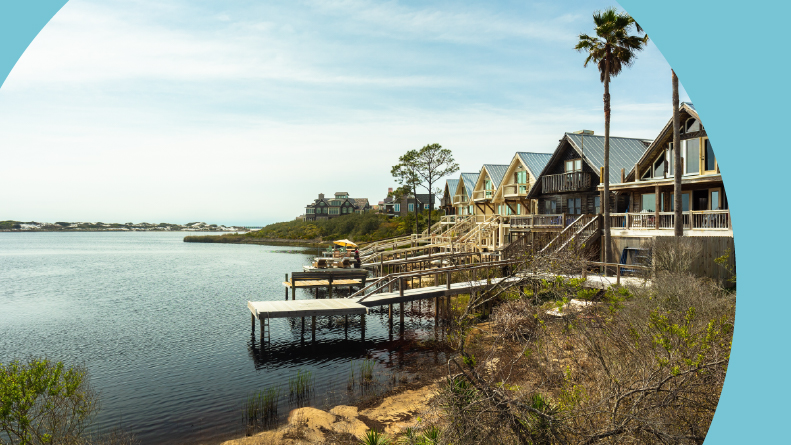 Coastal homes along the Florida Panhandle.