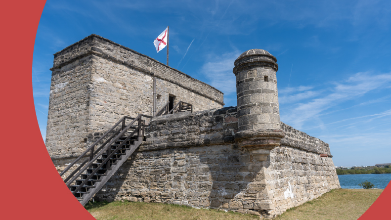 Fort Matanzas National Monument in St. Augustine, Florida.