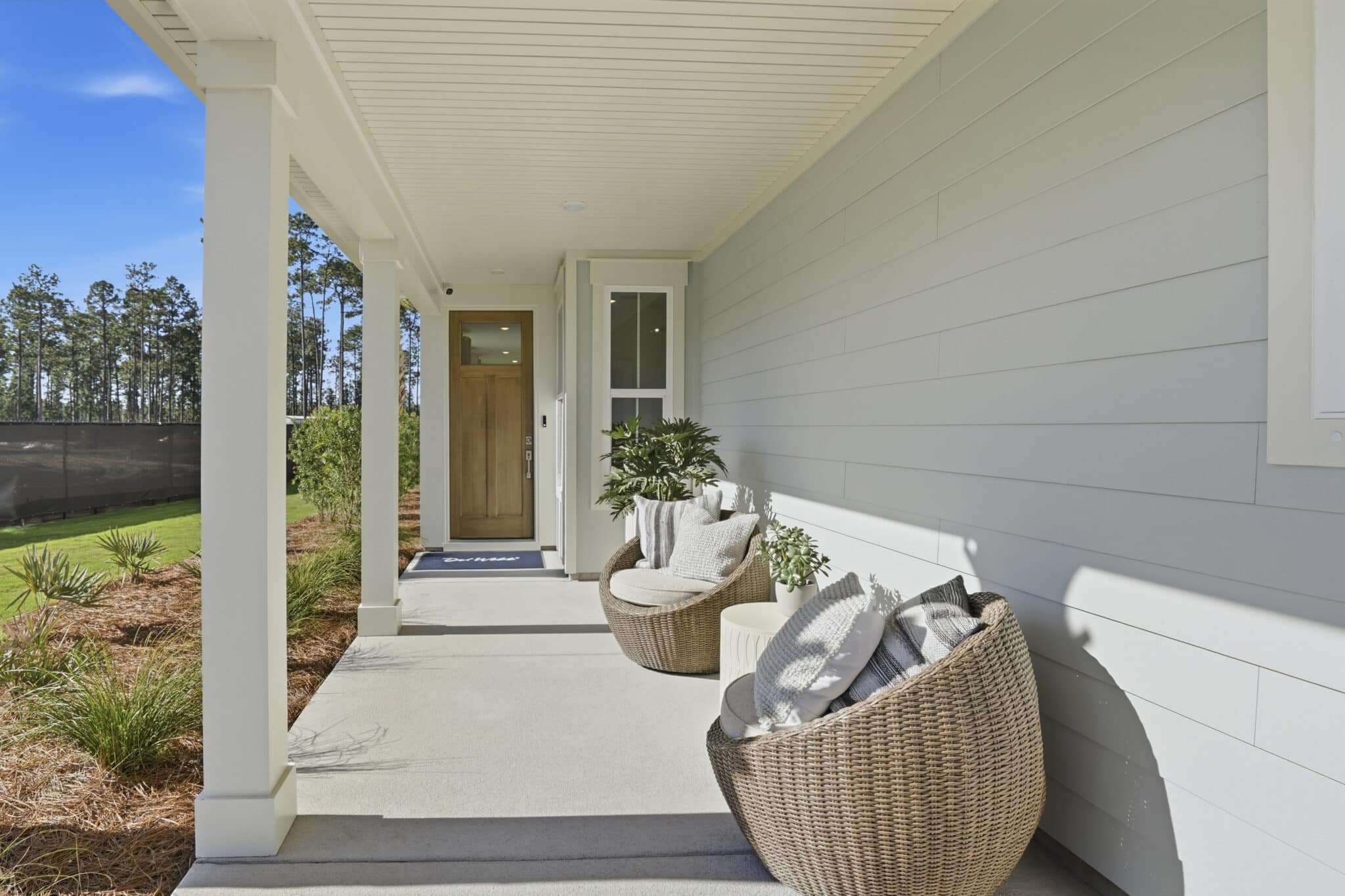 Covered Front Porch of the Hallmark Model