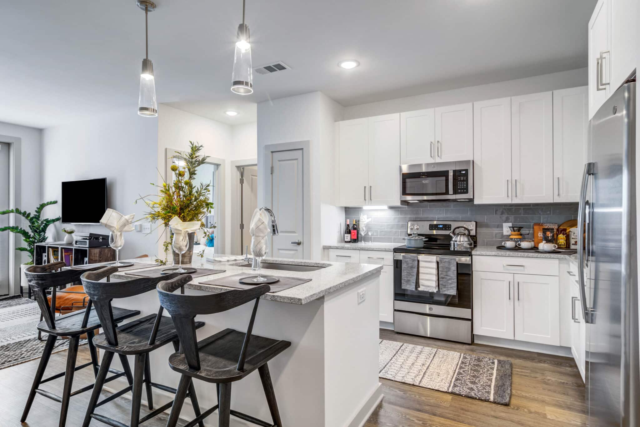 The Everly Apartment Unit Kitchen Island