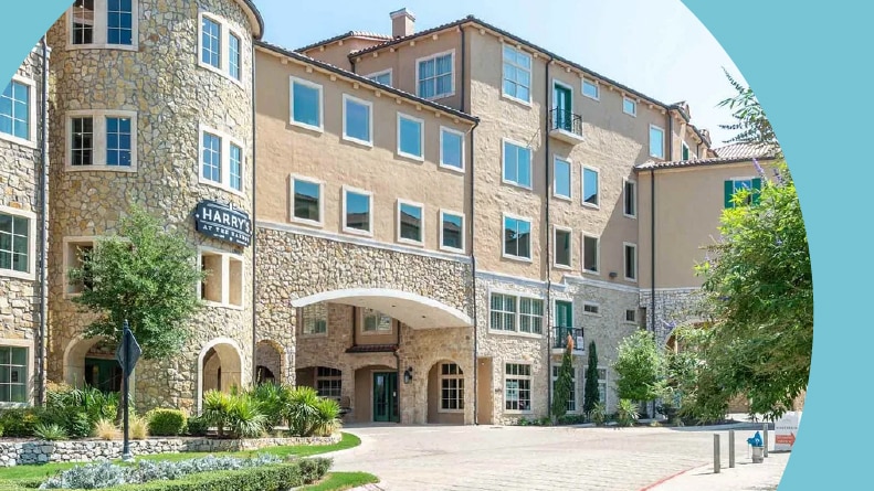 The entrance to Bell Tower Reserve in McKinney, Texas.