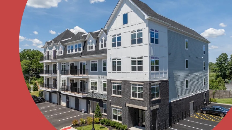 The attached homes at Sylvan Woods Howell in Howell, New Jersey.