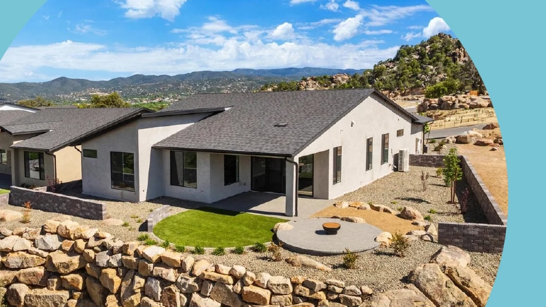 Exterior view of a home at The Views at Prescott Preserve in Prescott, Arizona.