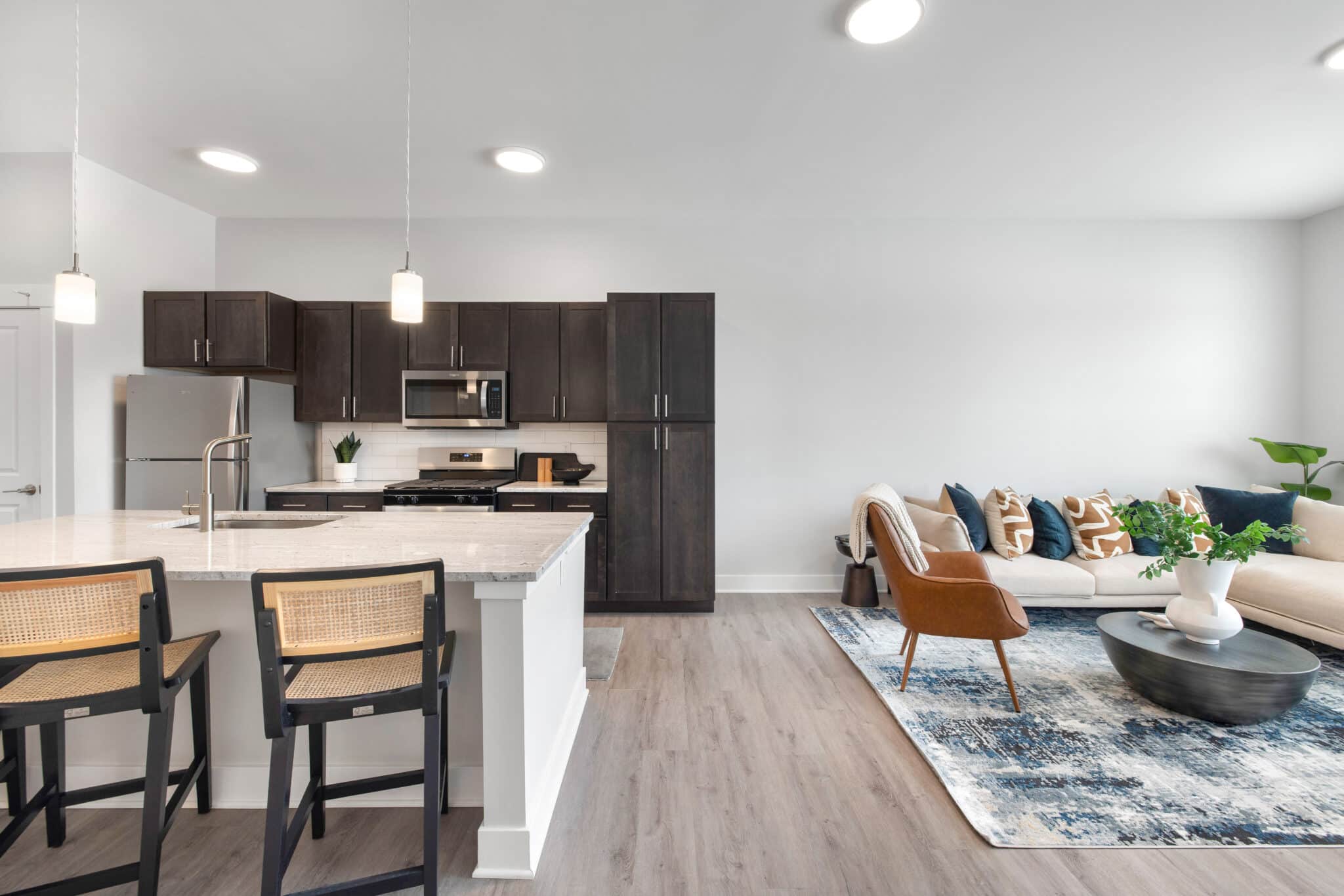 Model Living Room & Kitchen