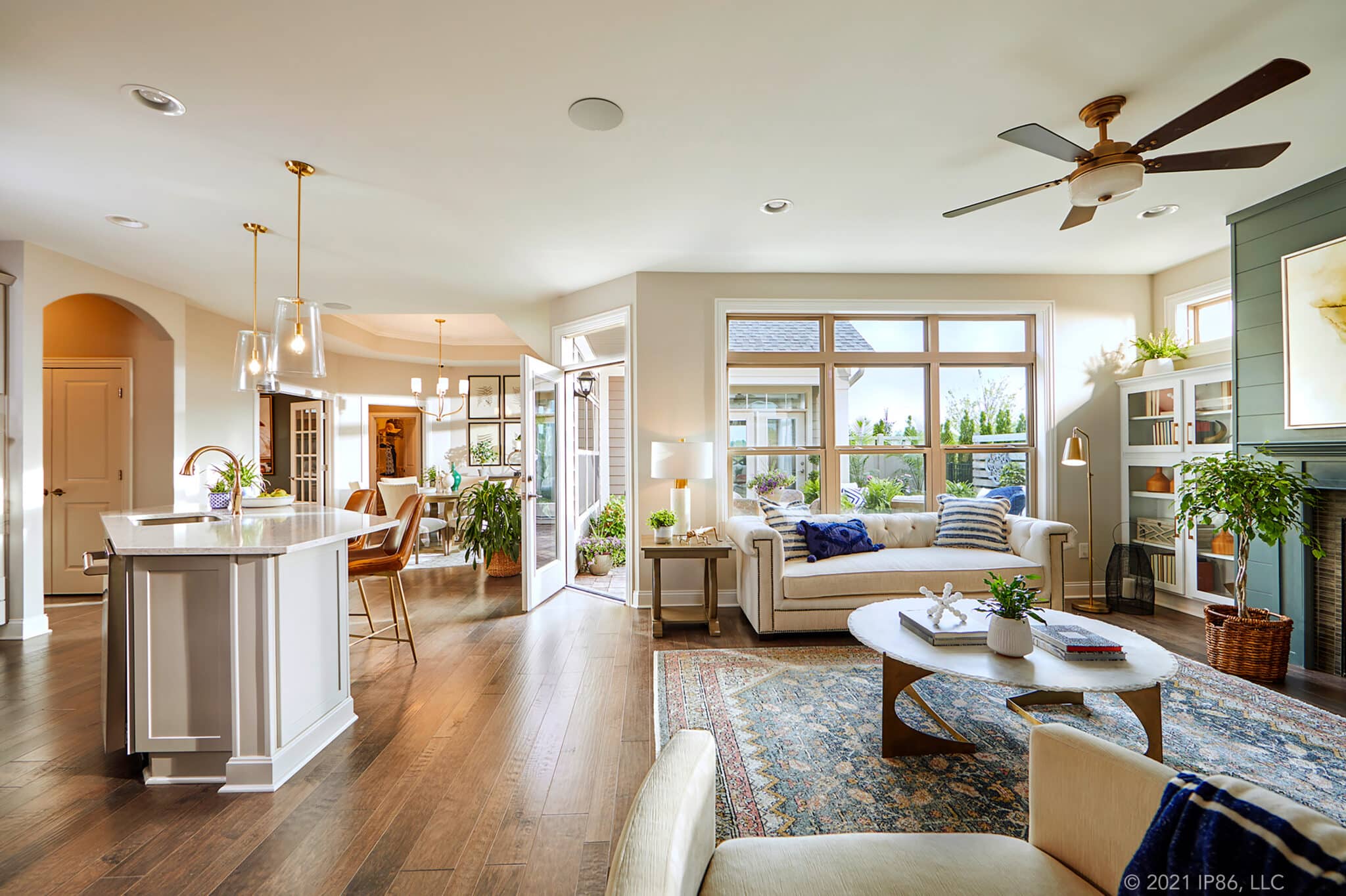 Kitchen and Living Room