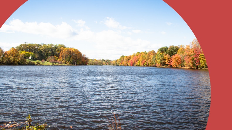 Centennial Lake in Ellicott City, Maryland.