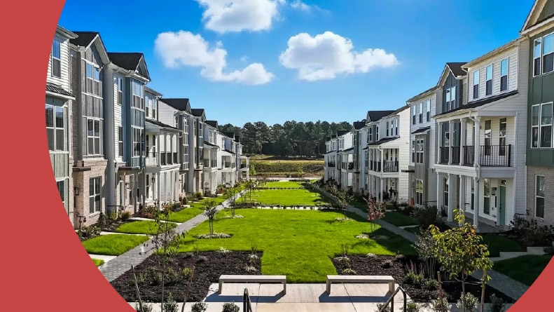 Townhomes at Reserve at Oasis in Chesterfield, Virginia.