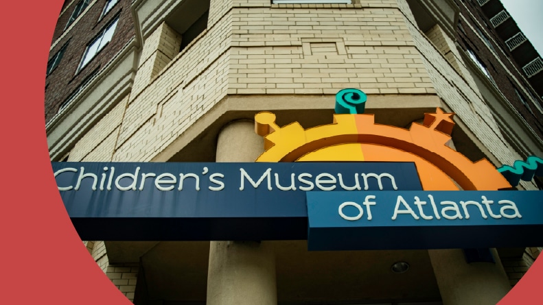 The entrance to the Children's Museum of Atlanta.