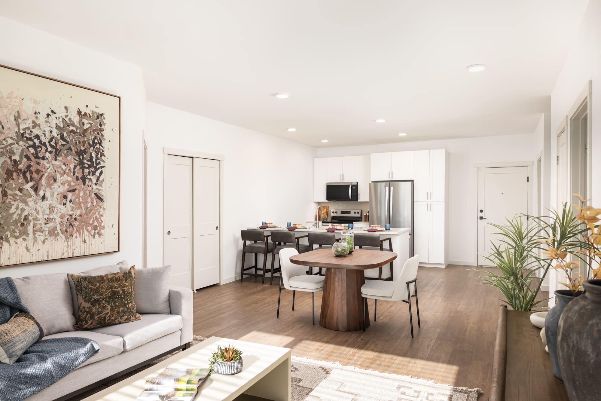 Model Apartment Living Area