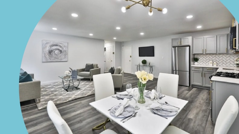 Interior view of an apartment at Park Terrace Apartments in Philadelphia, Pennsylvania.