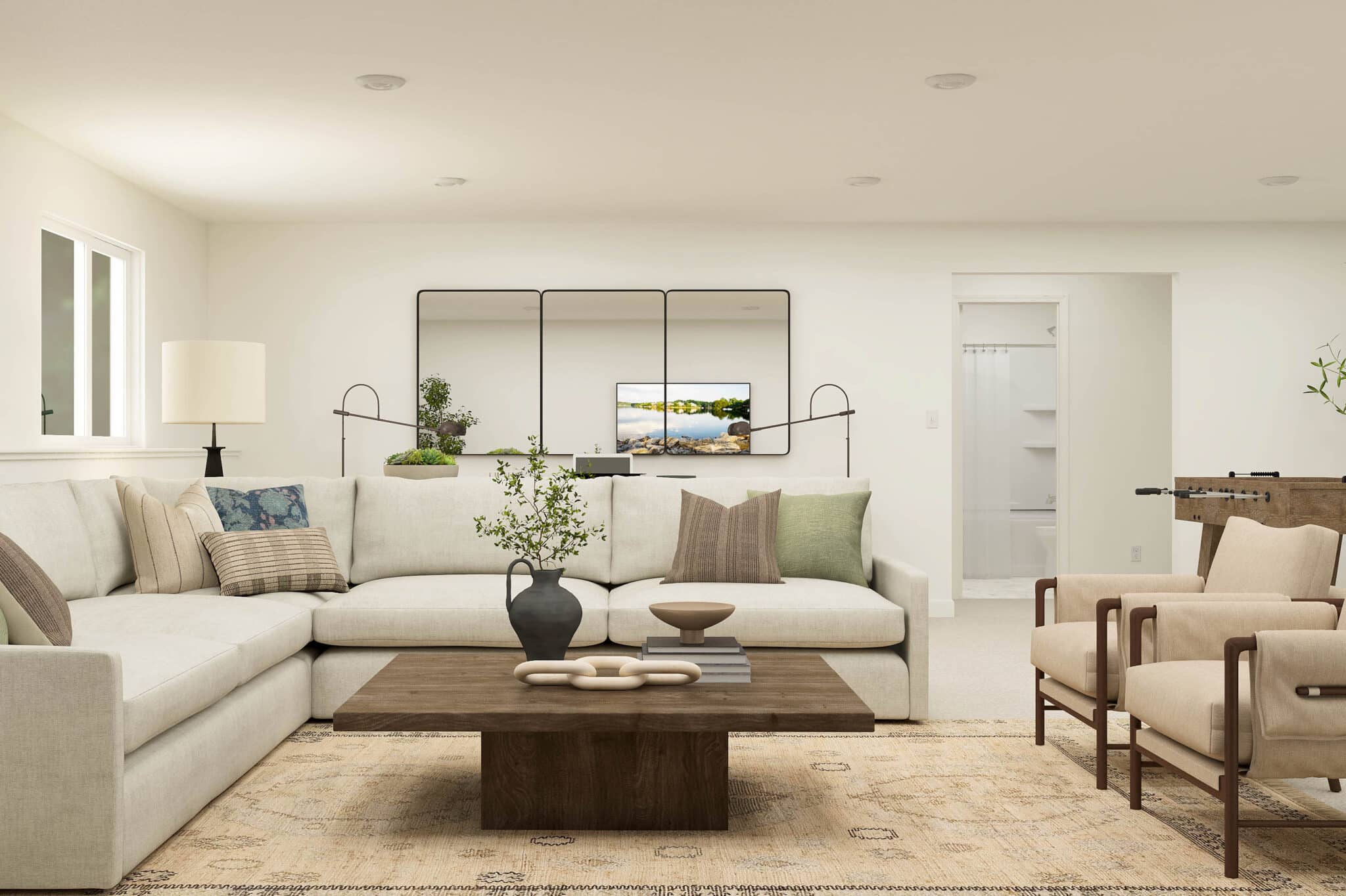 Basement Gathering Area