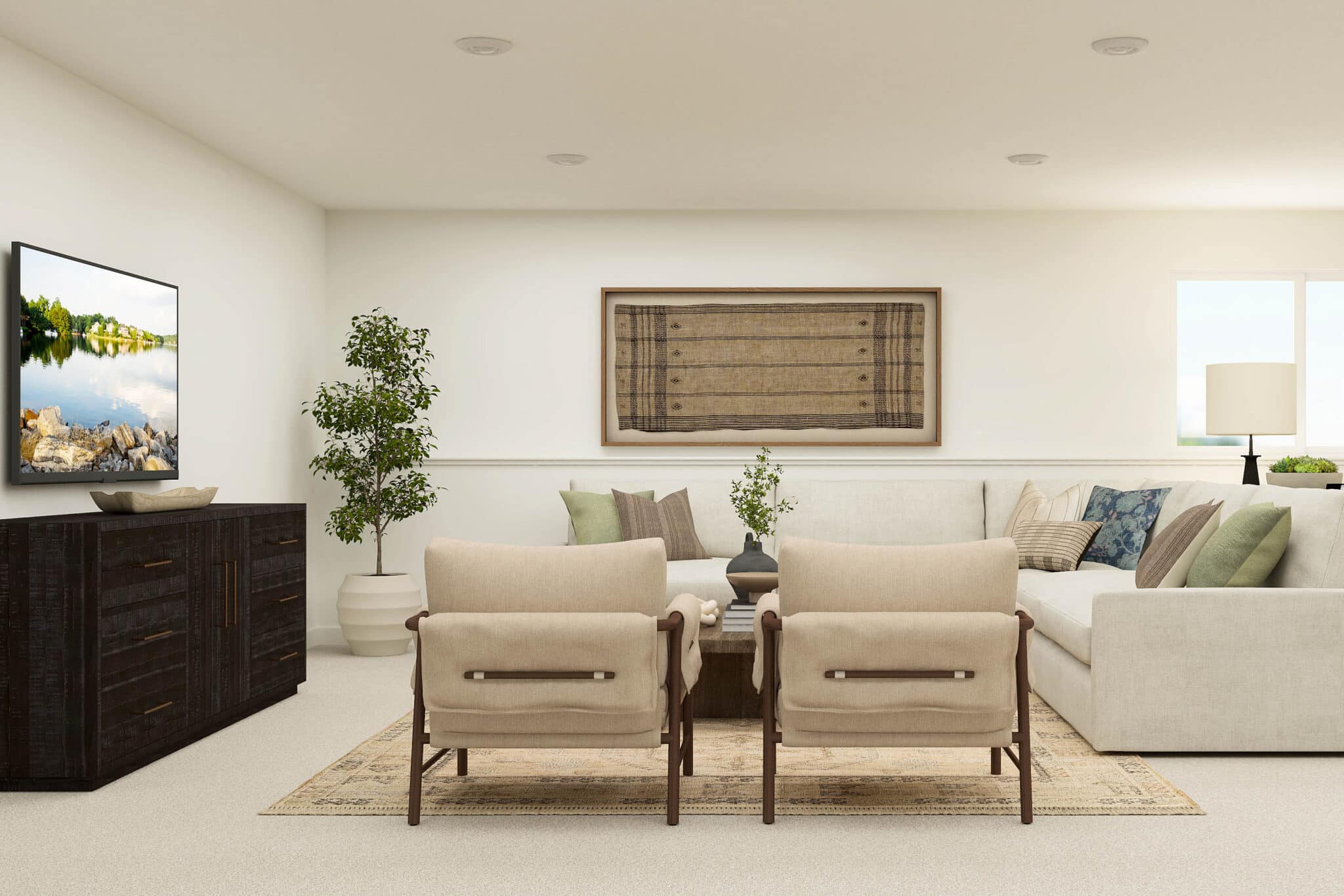 Basement Living Area