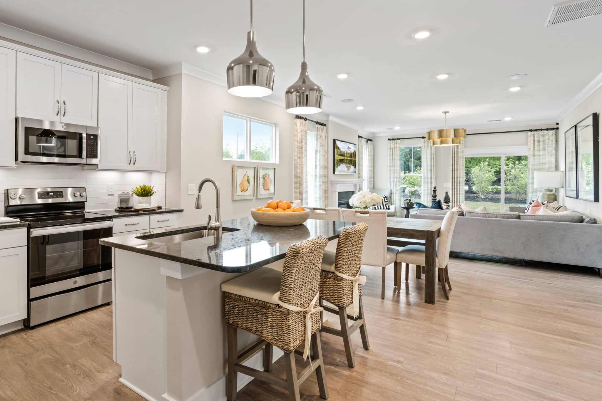 Kitchen Looking into Dining Area