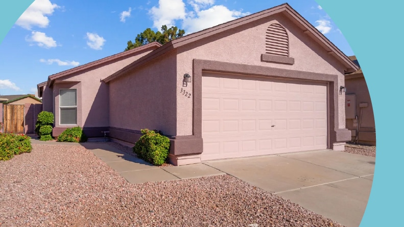 Exterior view of a home at Granville in Phoenix, Arizona.