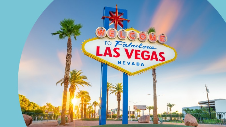 The "Welcome to Fabulous Las Vegas Nevada" sign in Las Vegas, Nevada.