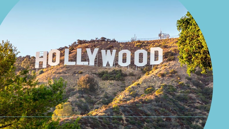 he world famous landmark Hollywood Sign on September 24, 2012 in Los Angeles, California.