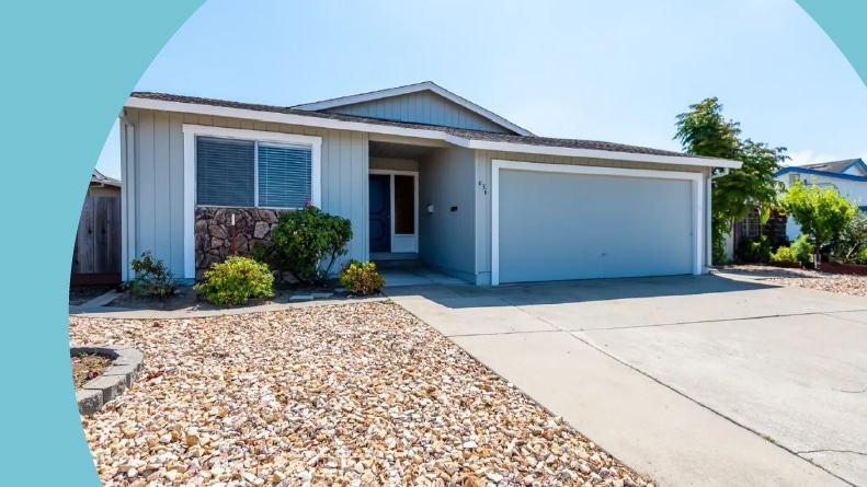 Exterior view of a home at Pajaro Village in Watsonville, California.