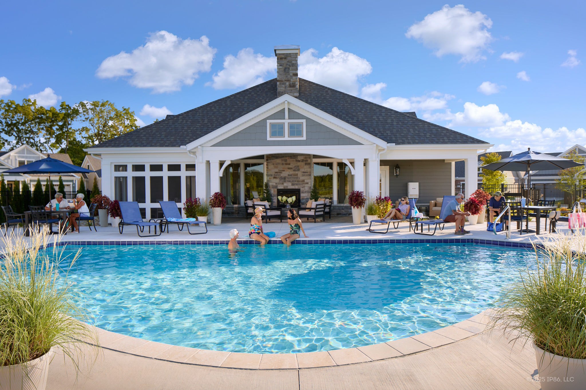 Community pool and clubhouse