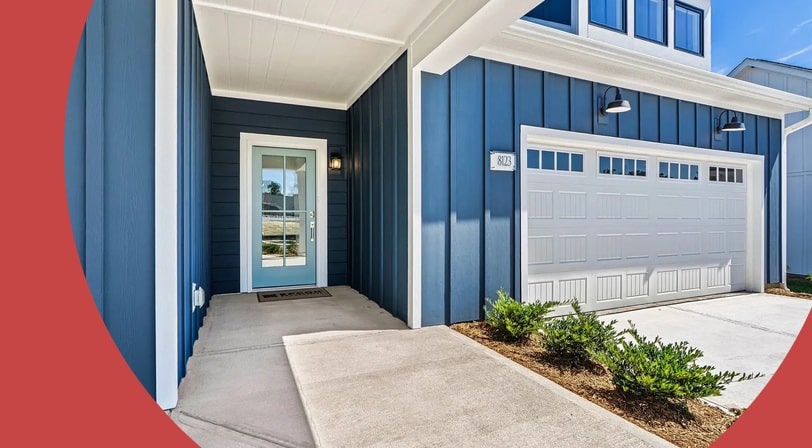 The front door of a home at Courtyards at Shurtz Canyon, an active adult community in Cedar City, Utah.