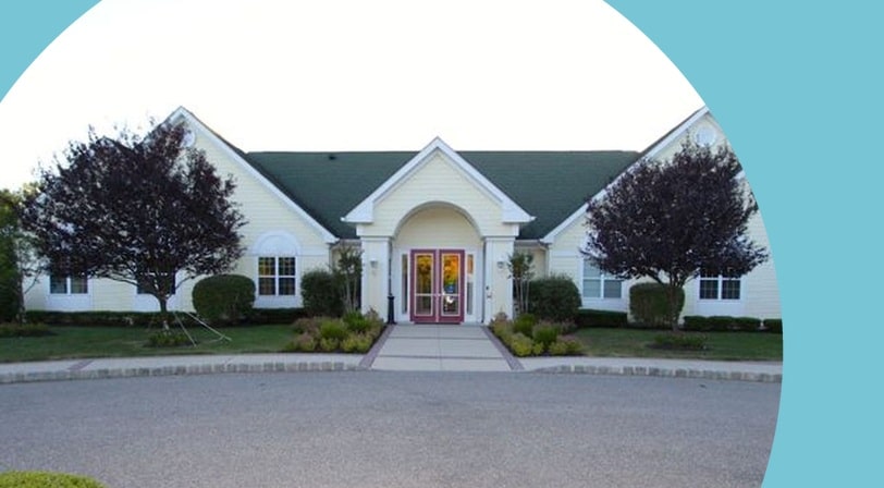 Single-family home exterior at Cranberry Creek, a 55+ community in Little Egg Harbor, New Jersey.