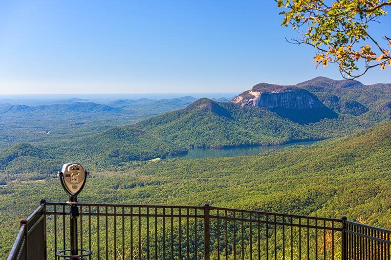 View from an observation point at Caesars Head State Park in South Carolina.