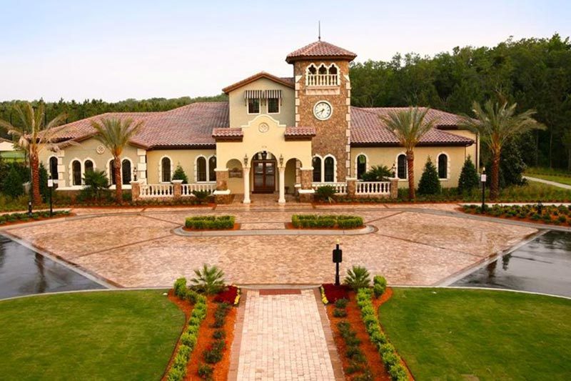 Aerial view of the entrance to Del Webb Ponte Vedra in Ponte Vedra, Florida.