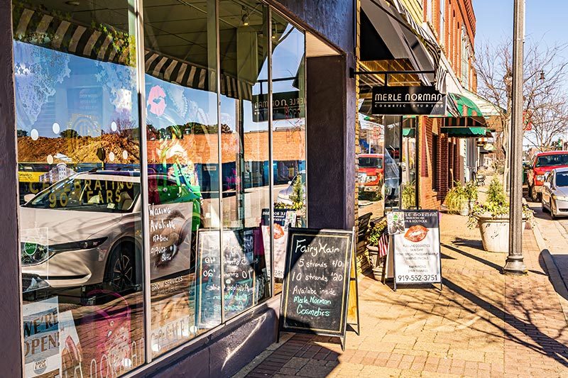 A small North Carolina storefront in Fuquay-Varina.