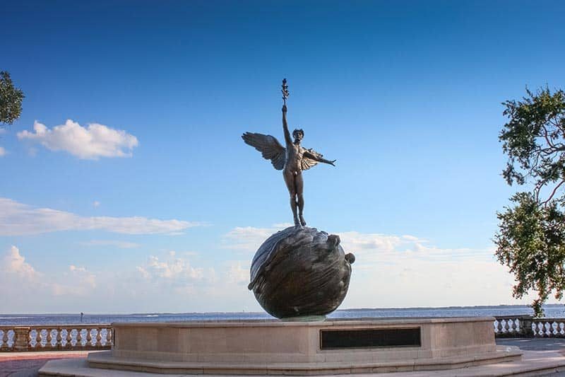 A sculpture in Memorial Park in Jacksonville, Florida.