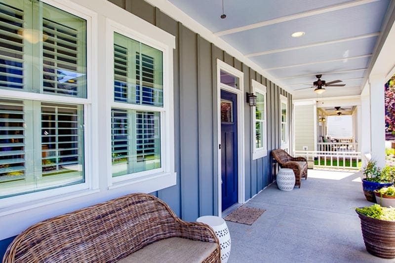 the-walk-at-east-village-clayton-north-carolina The front door of a move-in ready home at The Walk at East Village in Clayton, North Carolina.